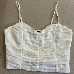 Forever 21 White Crop Top